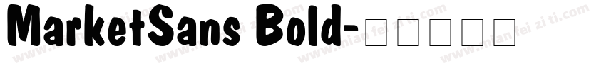 MarketSans Bold字体转换
